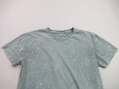 Shirt Mens Medium Short Sleeve Crew Neck Outdoors Lightweight Casual Gray