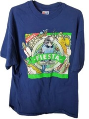 Vtg Tee Shirt size XL Blue Kaytee Fiesta Bird Seed Food Men’s