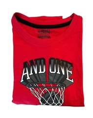 NEW With Tags AND1 Basketball Retro Style Red Graphic T-Shirt Men’s XL