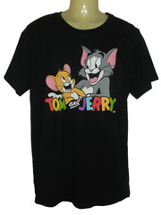 NWT Tom & Jerry Men’s Black Pals Graphic Tee L