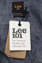 Lee 101 ’50s Western Shirt Men’s Size M Kaihara Japanese Selvedge Denim 7 oz.