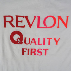 Vintage 90s Revlon Quality First Promo Single Stitch T Shirt M Medium