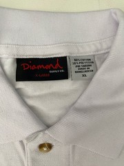 Men’s Diamond Supply Co Logo Men Graphic White Polo T Shirt Size XL