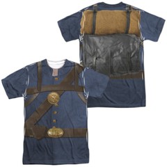 Union Soldier Unisex Adult Halloween Costume T Shirt (Front/Back), S-3XL