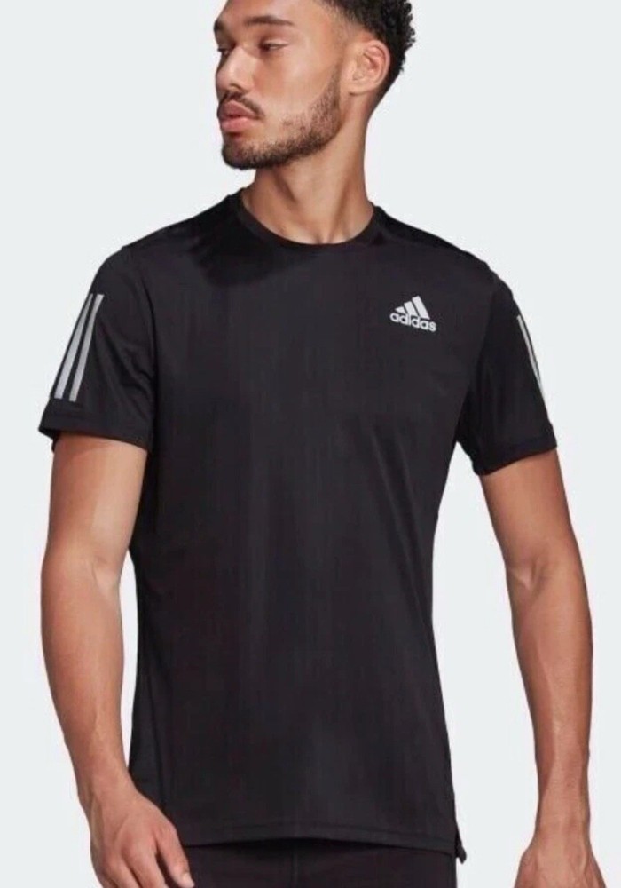 adidas Own The Run Training Running Black Jersey T-Shirt FS9799 Size XL NWT