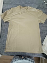 Bylt split hem shirt. Yellow sage. XL