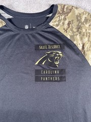 Nike Dri-fit Carolina Panthers Salute To Service NFL On Field Shirt XXL Camo