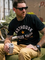Fasthouse Men’s Fast Life Short Sleeve T-shirt Live the Fast Life Motocross Tee