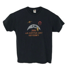 2001: An Acrylic Art Odyssey T-Shirt Black Hal Open The Pods Doors Mens XL