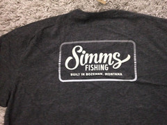 Simms Two-Tone Pocket T-Shirt – Short Sleeve XL Charcoal Heather