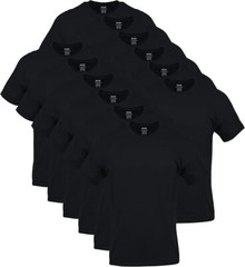 “12 Playeras De Manga Corta Para Hombres Con Cuello Redondo Algodon “