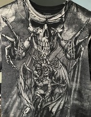 Mens Affliction Shirt Size Xl Puppet Master Good Vs Evil
