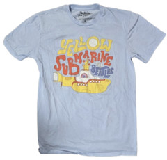 The Beatles Men T-Shirt Small Blue Yellow Submarine Short Sleeve Crew Neck!