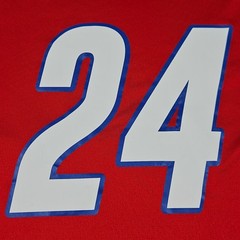 Nike Dri-Fit T-Shirt M Abraham Lincoln High School Lynx Red #24 Jersey 36″ Chest