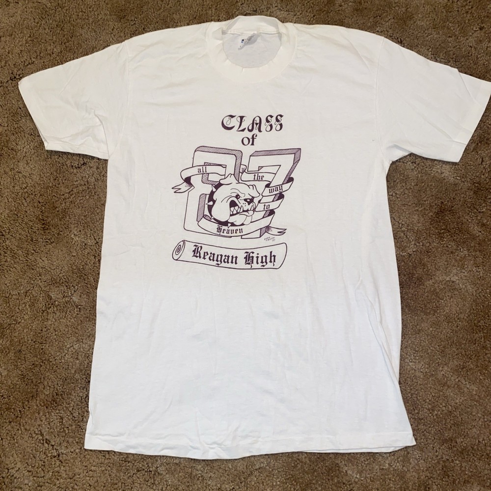 VTG John Regan High School Houston TX Class Of 97 Stedman Single Stitch Shirt L