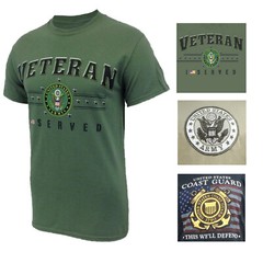 Joe Blow Unisex Military Graphic Cotton Tee Shirt, Army, Coast Guard, Veteran