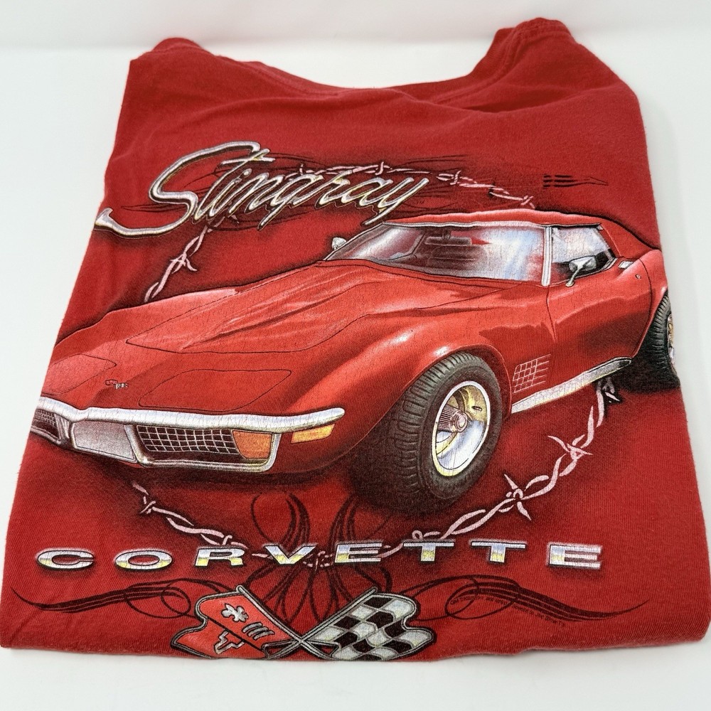 Joe Blow T’s Chevy Corvette Stingray Men’s Red T-Shirt 2XL