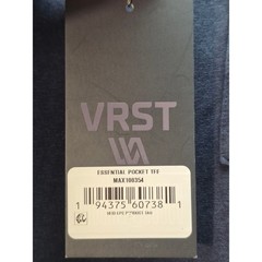 VRST T-Shirt Mens Size S Blue Crew Neck Short Sleeve Chest Pocket Stretchy 7365