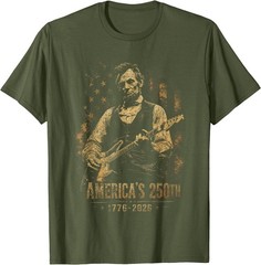 America’s 250th Abraham Lincoln Playing Guitar Retro Vintage T-Shirt