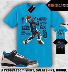 Tee Shirt Matching AJ 3 OG Rare Air 2025 To Match Sneaker MJ Flair 23 T-Shirt