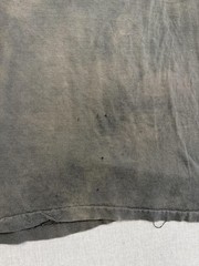 Vintage 80s Black Blank Pocket T-Shirt Sun Faded Mens XL Cotton Basic Distresed