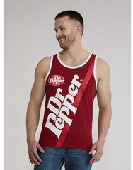 NEW Dr Pepper Men’s Graphic Tank Top – Sz Large – Cotton Blend – Machine Wash