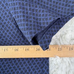 Scotch Soda Amsterdam Mens L Navy Blue Textured Diamond Pattern Pocket T Shirt