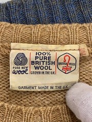 Other Brands Knit Sweater (Thick) M Wool BEG Solid Color