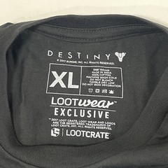 Destiny 2 Graphic T-Shirt Size XL by Bungie Dec. 2017 Explore Loot Crate Pin NEW