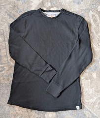 Free Planet Thermal Long Sleeve Tshirt Sz L Base layer Black Hiking Camping