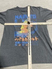 Naruto Shirt Adults Medium Gray T-shirt 2002 Shippuden Collection Rasengan 07