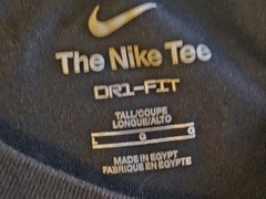 Nike Dri Fit Laugh Now Cry Later weight lifting training Large Shirt Black