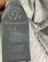 Champion Mens Pullover T Shirt Large Soft Polyester Rayon Spandex Gray READ