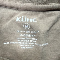 Kuhl Long Sleeve T-Shirt Men M Beige Khaki Wildfibre Crew Neck Solid Breathable