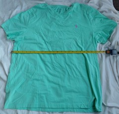 POLO RALPH LAUREN Men’s Green T-Shirt M Purple Pony Crew Neck Cotton Classic