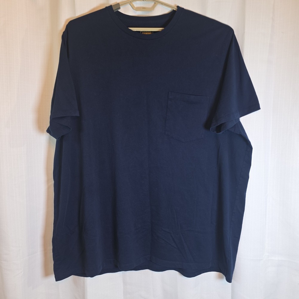 Men’s The Foundry Supply Co. Blue Pocket T Shirt 5XL
