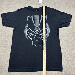 Black Panther T Shirt Mens Size L Black Short Sleeve Marvel Mad Engine Adults