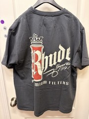 Rhude Fumar 91 Graphic Logo Print Men’s Black/Red/White Cotton T-Shirt XL