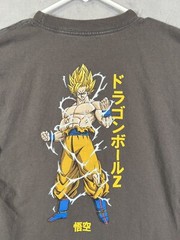 A1 Primative Skateboards x Dragon Ball Z Goku T-Shirt Mens Small Gray 2 Sided
