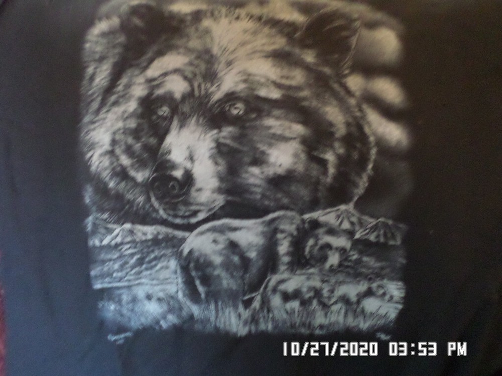 NEW T-Shirt: 4 Black Bears One Big Face (Black) M L XL 2XL 3XL 6XL
