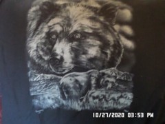 NEW T-Shirt: 4 Black Bears One Big Face (Black) M L XL 2XL 3XL 6XL