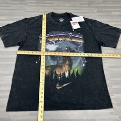 Nike Max90 Wolf Basketball Tee Men’s Size Large T-Shirt IF0457 Black Tie-Dye $45