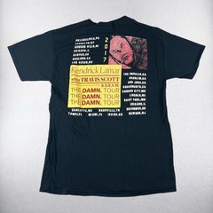 Kendrick Lamar T Shirt Mens Large Black Travis Scott DAMN Tour 2017 Concert Tee