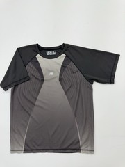 New Balance Men’s XL Colorblock Moisture-Wicking T-Shirt in Black