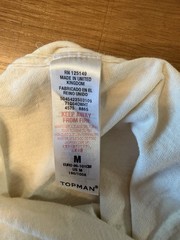 Topman False Idols Graphic Print Cotton Jersey T-Shirt White Red Green M
