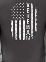 American pride, Veteran on American Flag, Comfort Color T-Shirt