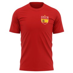 Mens Personalised Spain Badge T Shirt shirt Football Him Footie Supporter Spa…