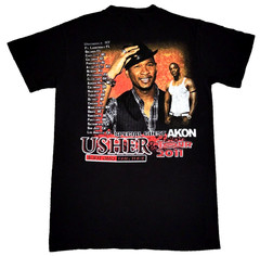 Usher Concert T Shirt Mens Size Small OMG 2011 Tour Hip Hop AKON Rap