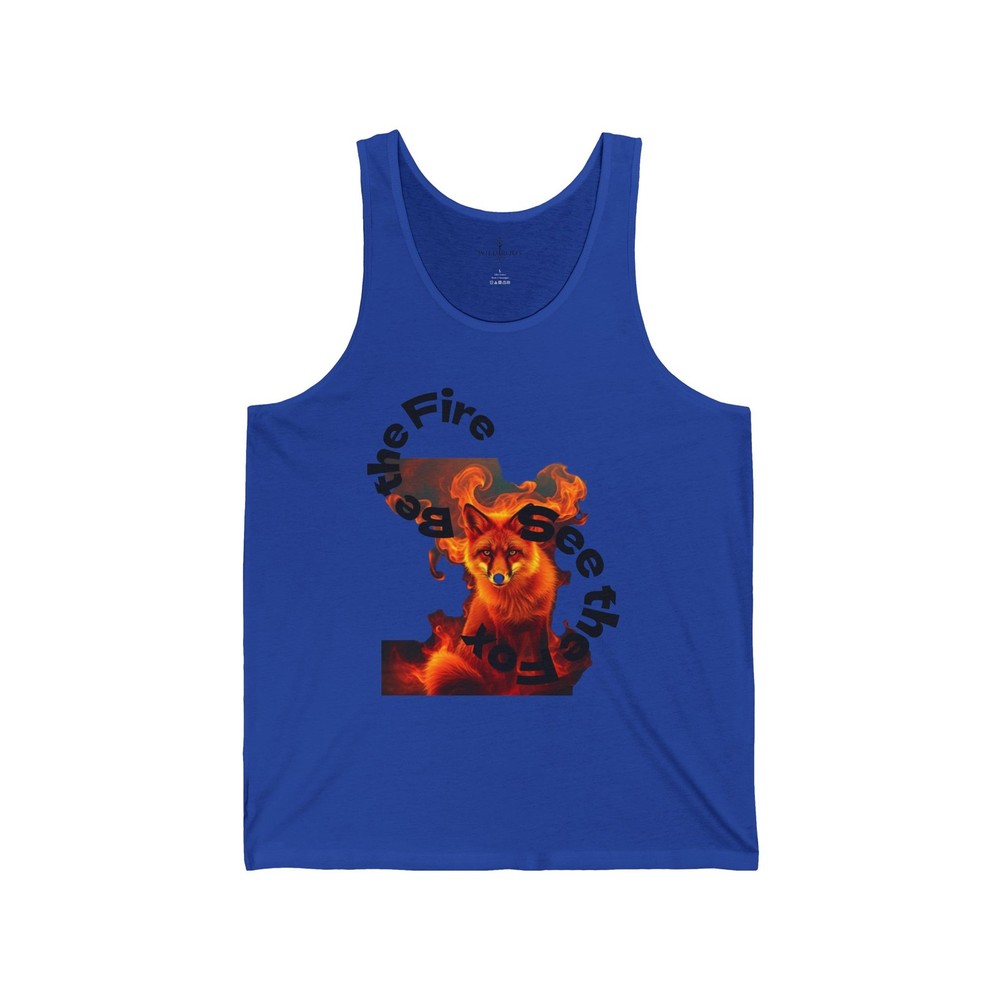 Flaming Demon Face Feel the Burn Tank
