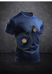Men’s Multi Pocket Quick Drying High Elasticity Lightweight Tactical T-Shirt